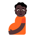 Pregnant Person Flat Dark icon