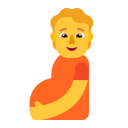 Pregnant Person Flat Default icon