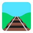 Railway Track Flat icon