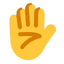 Raised Hand Flat Default icon