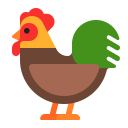 Rooster Flat icon