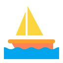 Sailboat Flat icon