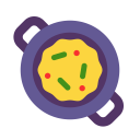 Shallow Pan Of Food Flat icon