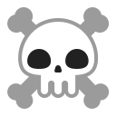Skull-And-Crossbones-Flat icon