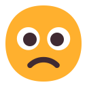 Slightly Frowning Face Flat icon