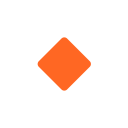 Small-Orange-Diamond-Flat icon