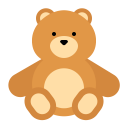 Teddy-Bear-Flat icon