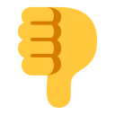 Thumbs Down Flat Default icon