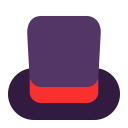 Top Hat Flat icon