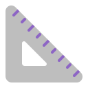 Triangular-Ruler-Flat icon