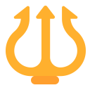 Trident Emblem Flat icon