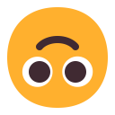 Upside Down Face Flat icon