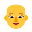 Woman Bald Flat Default icon