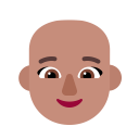 Woman-Bald-Flat-Medium icon