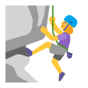 Woman Climbing Flat Default icon