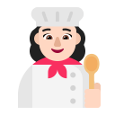 Woman Cook Flat Light icon