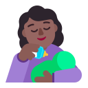 Woman-Feeding-Baby-Flat-Medium-Dark icon