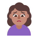 Woman Frowning Flat Medium icon