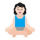 Woman In Lotus Position Flat Light icon