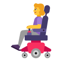 Woman-In-Motorized-Wheelchair-Flat-Default icon