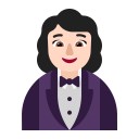 Woman In Tuxedo Flat Light icon