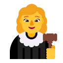 Woman-Judge-Flat-Default icon