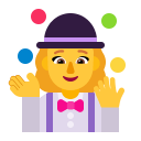 Woman Juggling Flat Default icon