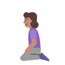 Woman-Kneeling-Flat-Medium icon