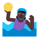 Woman Playing Water Polo Flat Dark icon
