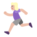 Woman-Running-Flat-Medium-Light icon