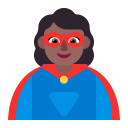 Woman Superhero Flat Medium Dark icon