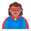 Woman-Superhero-Flat-Medium icon