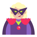 Woman Supervillain Flat Medium Light icon
