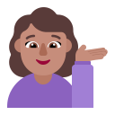 Woman Tipping Hand Flat Medium icon