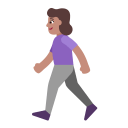 Woman Walking Flat Medium icon
