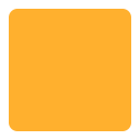 Yellow Square Flat icon