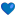 Blue Heart Flat icon