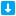 Down Arrow Flat icon