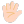 Hand With Fingers Splayed Flat Light icon