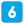 Keycap 6 Flat icon