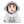 Man Astronaut Flat Light icon