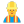 Man Construction Worker Flat Default icon