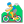 Man Mountain Biking Flat Default icon