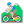 Man Mountain Biking Flat Medium Light icon