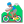 Man Mountain Biking Flat Medium icon