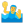 Man Playing Water Polo Flat Default icon
