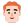 Man Red Hair Flat Light icon