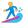 Man Surfing Flat Default icon