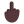 Middle Finger Flat Dark icon