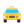 Oncoming Taxi Flat icon